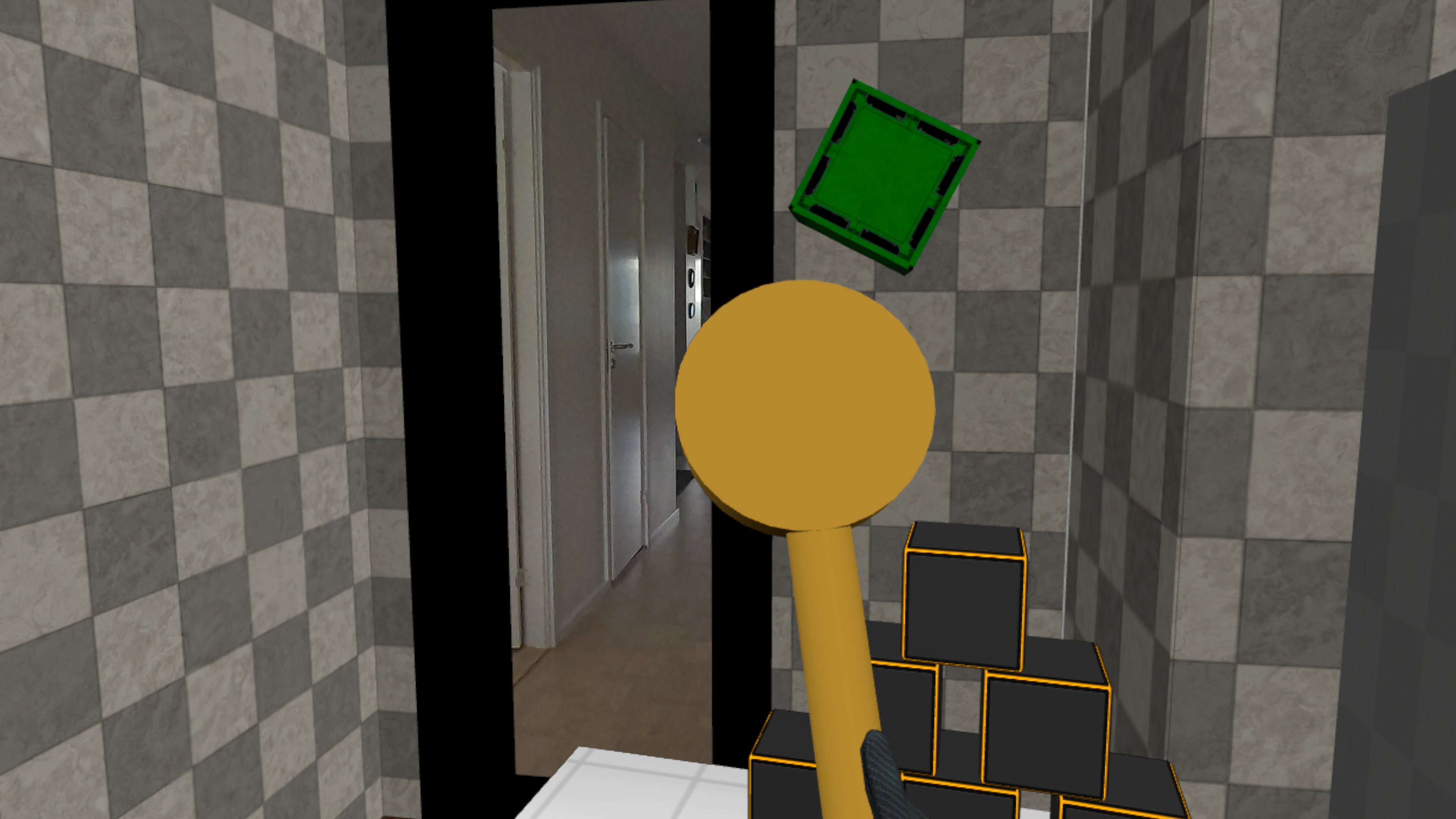 No passthrough on the round yellow mesh