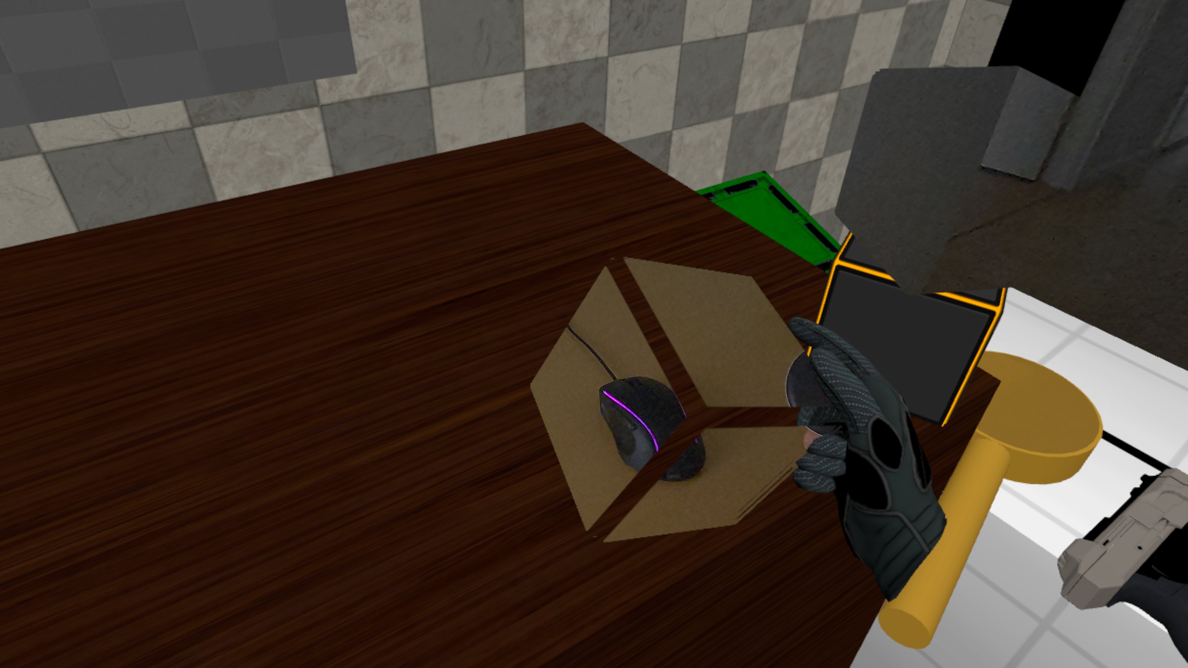 Passthrough on parts of the cube with invisible borders