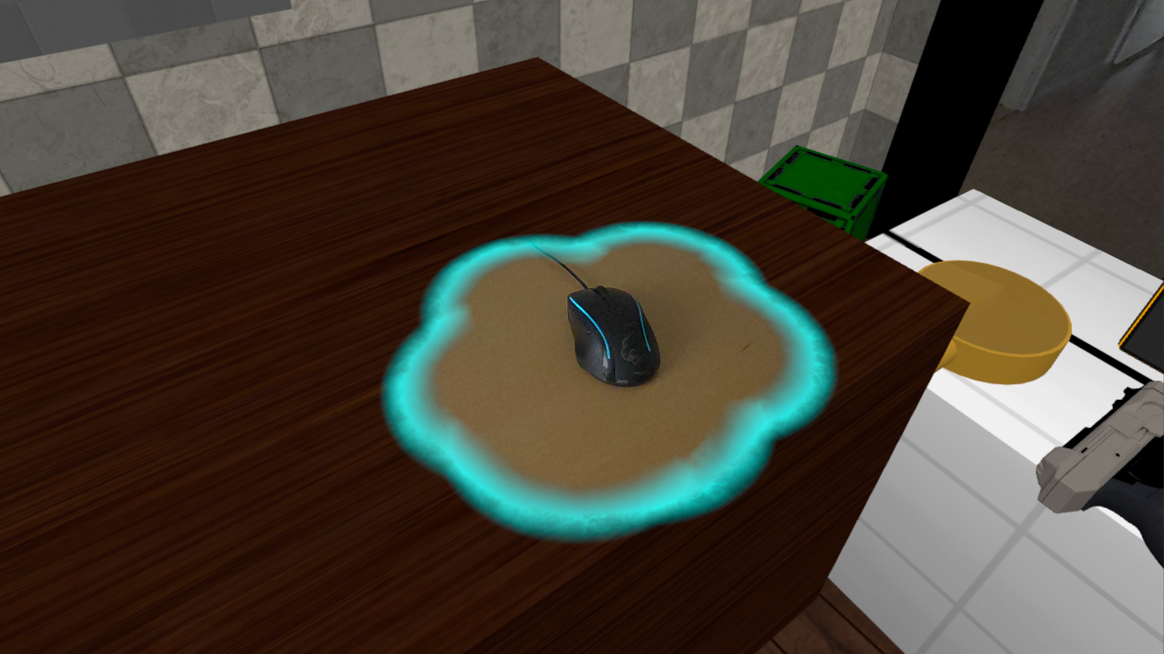 Overlapping multiple planes works properly with AlphaHoldout Blend Mode - the border is only on the outside of all planes