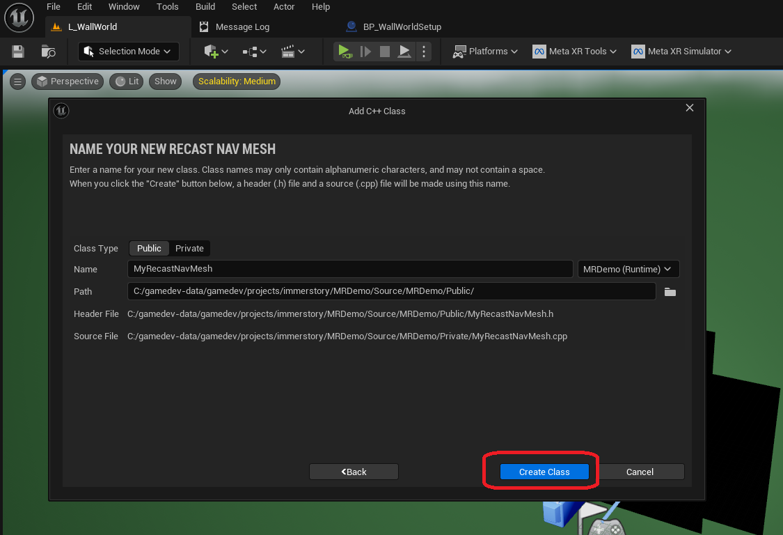 Confirm the creation