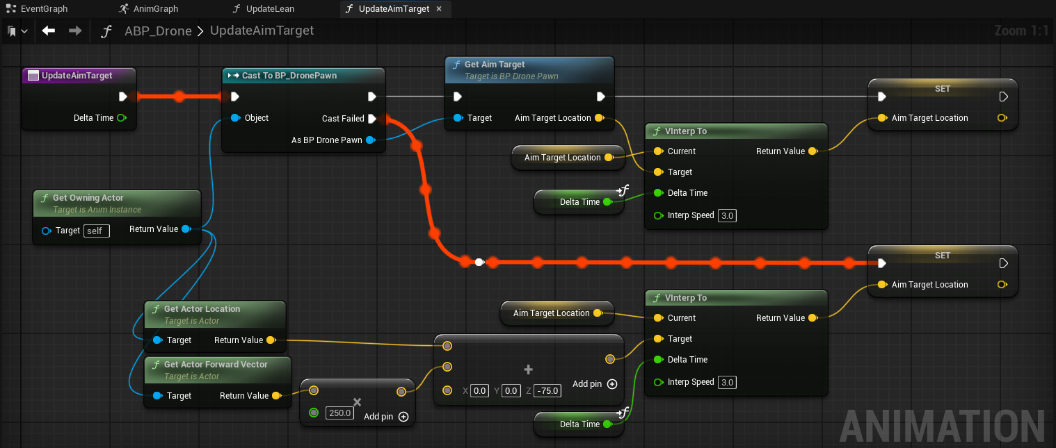 Implementation for function UpdateAimTarget