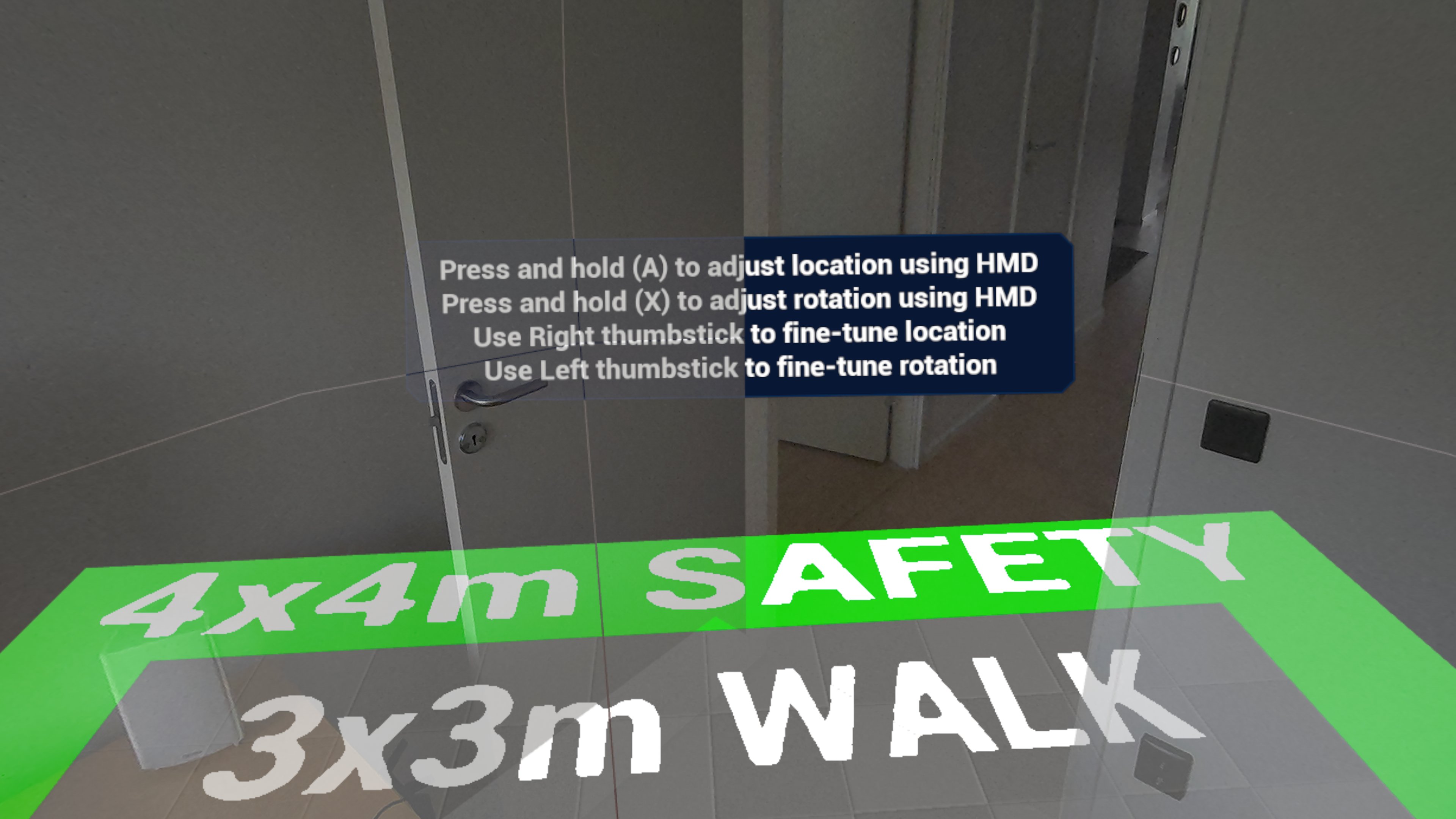 Anchoring a free-roam experience in the real world